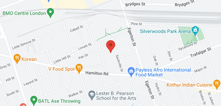 map of 909 DAME ST